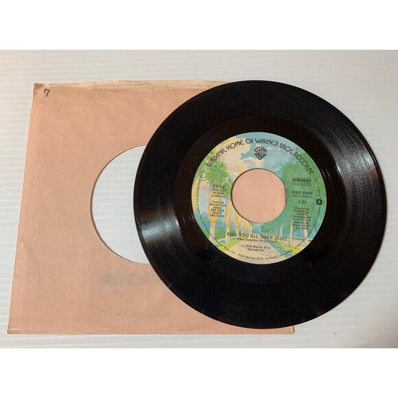 Vintage 1978 Exile "Kiss You All Over" / "Dont Do It" 7" Vinyl Record 45 RPM War - Picture 1 of 4